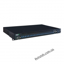 ������������ Digi AnywhereUSB 24 Plus, 24 USB 3.1 Gen 1 Ports, dual 10M,100M,1G,10G Ethernet, dual SFP+, dual power 100-240VAC, (AW24-G300)